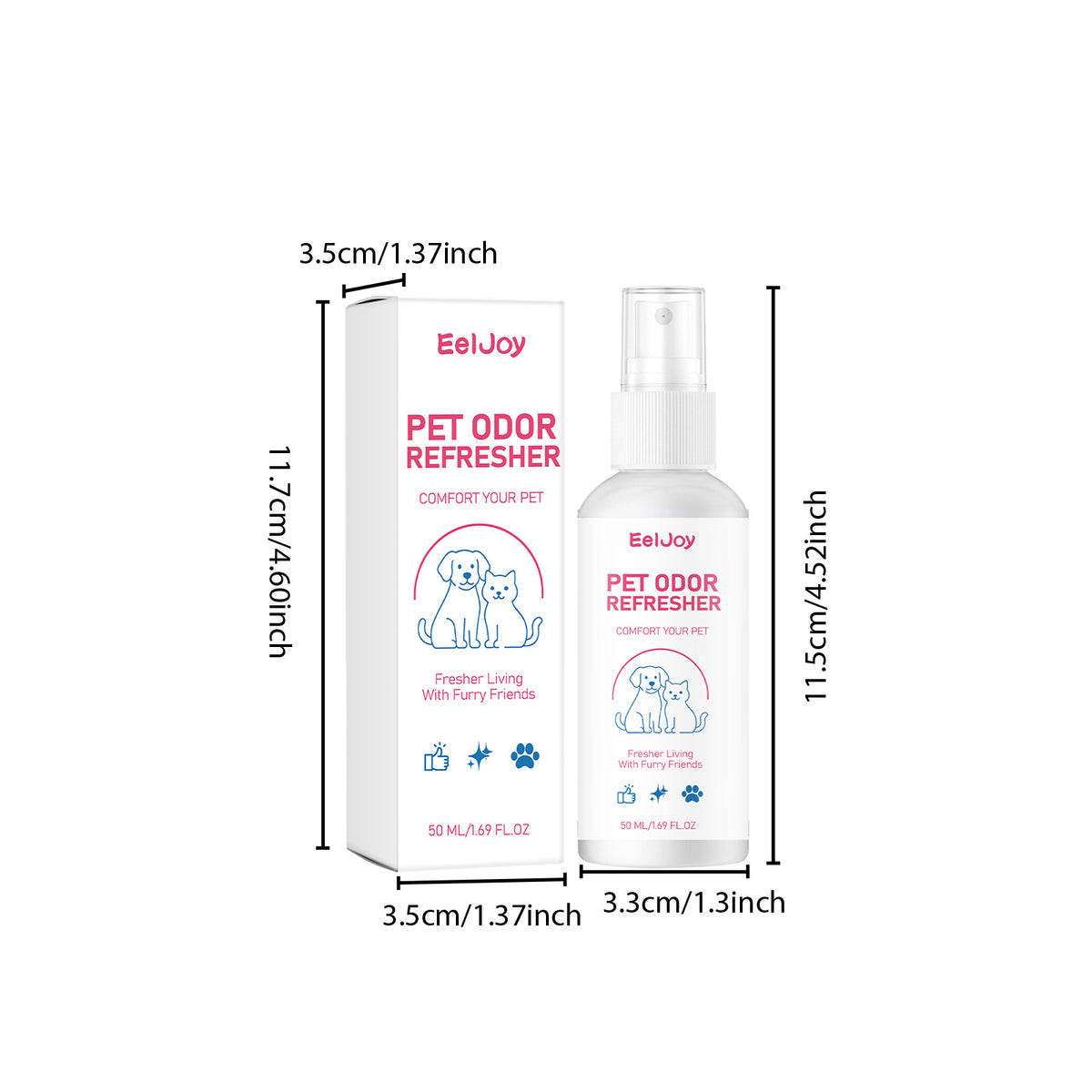 Eeljoy Pet Deodorizing Spray Daily Pet Environment Cleaning And Odor Removal Air Freshening Fragrance Spray