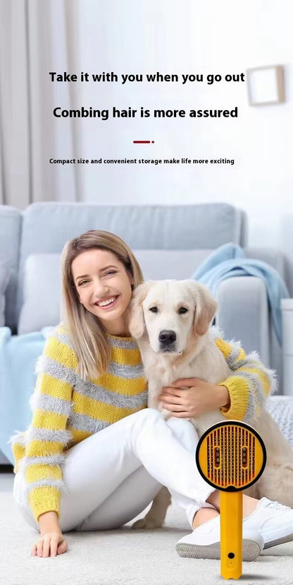Pet Comb USB Rechargeable UV Sterilization Pet Comb Cleaning Beauty For Cats And Dogs