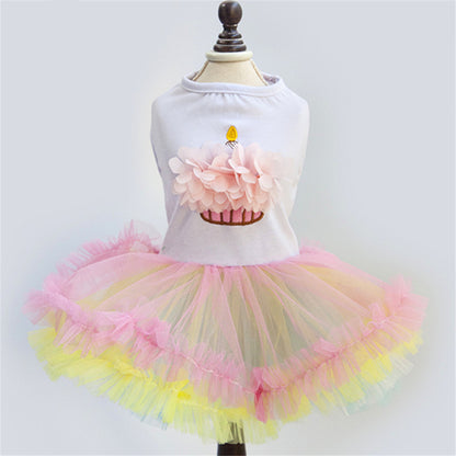 Cupcake Tutu Dress - Pet Clothing