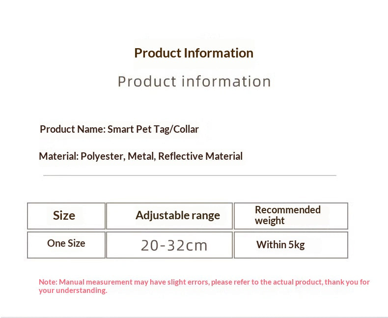 Smart Pet Collar for Cats
