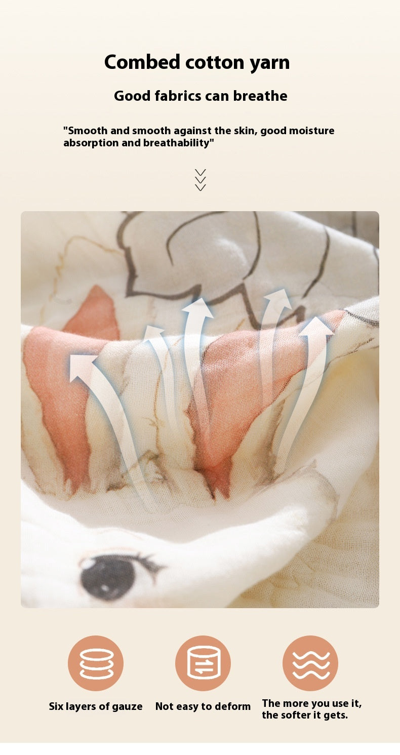 One-piece Cartoon Cotton Baby Blanket