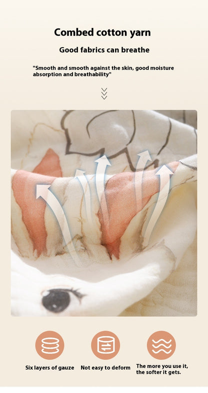 One-piece Cartoon Cotton Baby Blanket