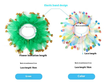 Pet Color Collar Dog Christmas Halloween Color Matching Collar