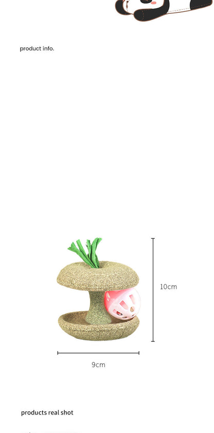 Pet Cat Catnip Toys Edible Catnip Shape With Bell Safety Healthy Cats Home Chasing Game Toy Clean Teeth Cat Mint Toys