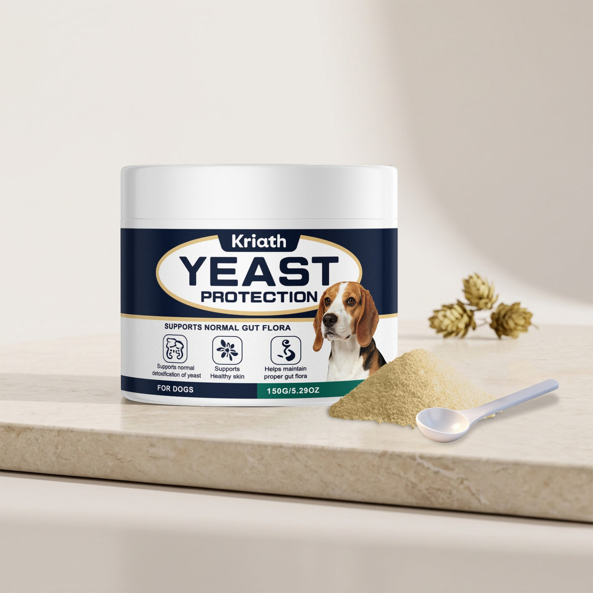 Kriath Dog Yeast Supplement Daily Care For Dogs' Body Comfort And Nutrition Supplement