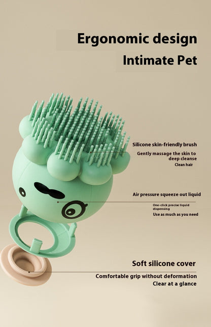 Pets Shower Brush Silicone Bath Massage Comb Pet Products