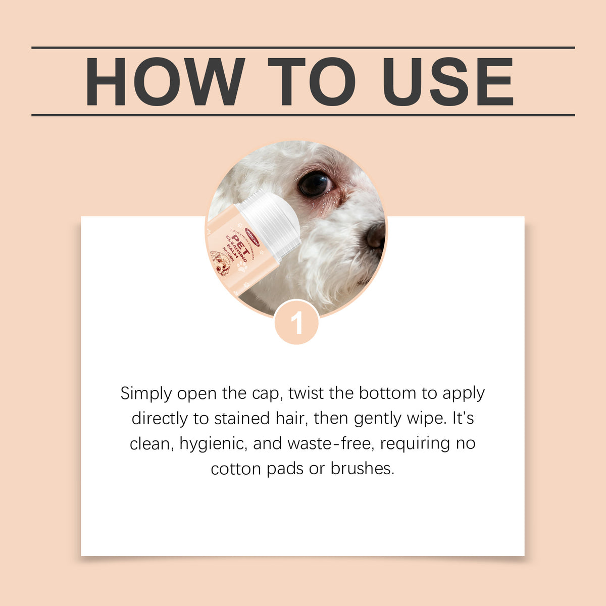 Mild Cleansing Pet Eye Care Cream For Beautifying And Cleaning Tear Stains On Cats And Dogs