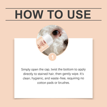 Mild Cleansing Pet Eye Care Cream For Beautifying And Cleaning Tear Stains On Cats And Dogs