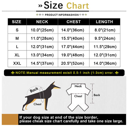 Warm Cotton Vest - Pet Clothing