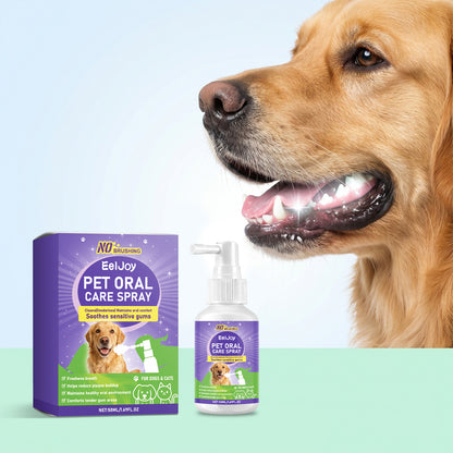 Eeljoy Pet Oral Care Spray Freshens Breath And Gently Cleans Teeth Suitable For Daily Care Of Pets