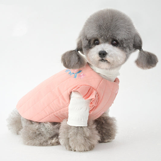 Style Pet Cotton Vest for Autumn and Winter