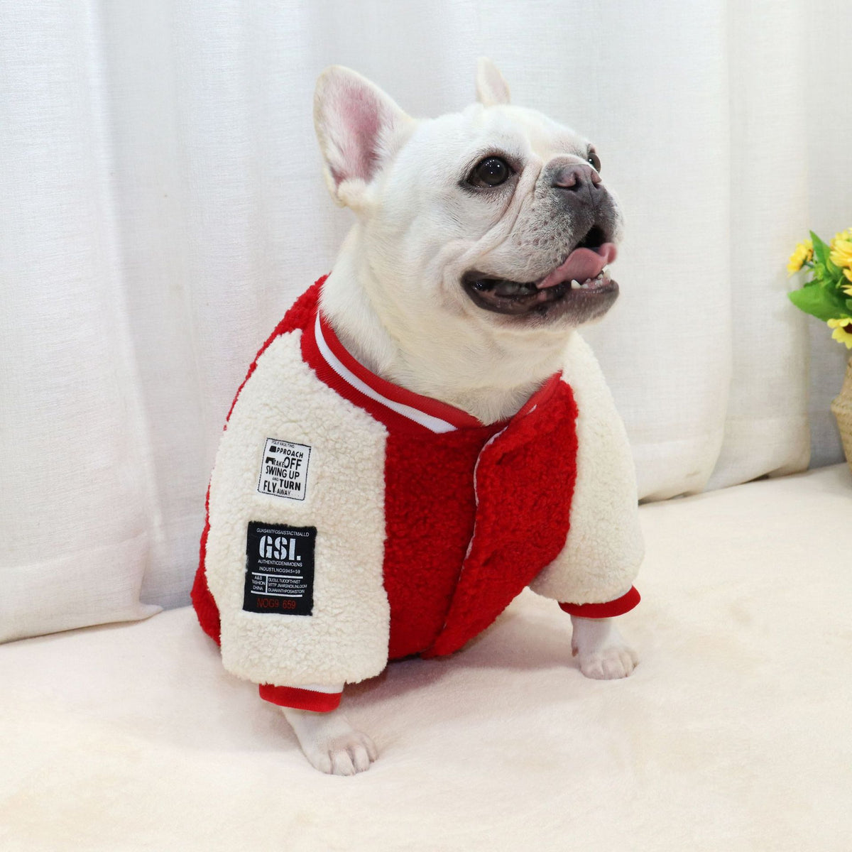 Pet Dog Quilted Padded Lamb Fur Clothes