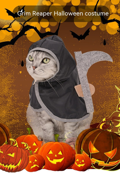 Halloween Cat Dress Up Cloak Death