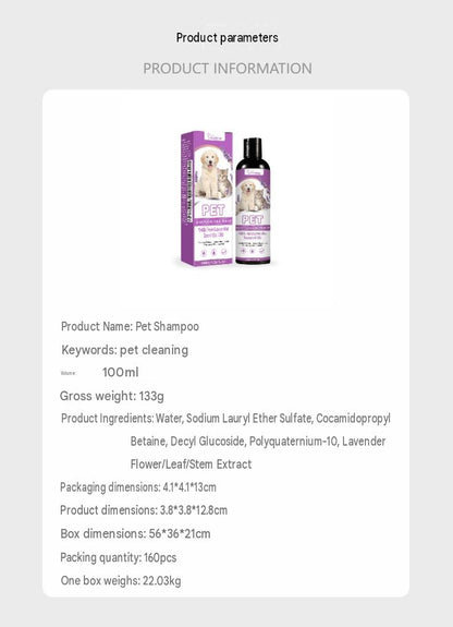 Yegbong Pet Shampoo Daily Skin Care Comfortable And Softening Shampoo For Smooth, Tangle-Free Fur