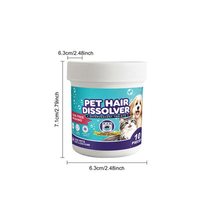 Pet Hair Removal Effervescent Tablets Are Suitable For Everyday Household Use And Machine Washing. They Clean Stains, Remove Pet Hair, And Dissolve Pet Hair.