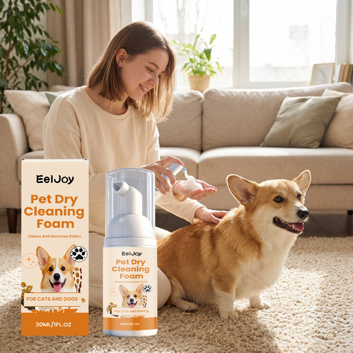 Pet Dry Cleaning Foam