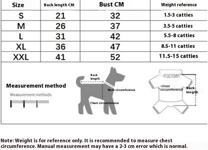 Polyester Pet Cartoon Clothes Dog
