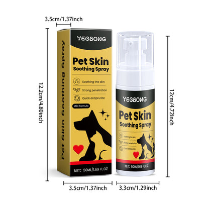 Yegbong Pet Skin Care Spray Gentle Ingredients Relieve Skin Discomfort In Pets External Use Care Spray