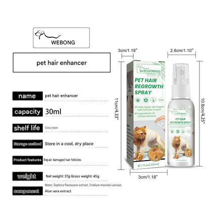 Yegbong Pet Hair Care Spray For Cats And Dogs - Cleans, Softens, Shines, And Smoothens Fur