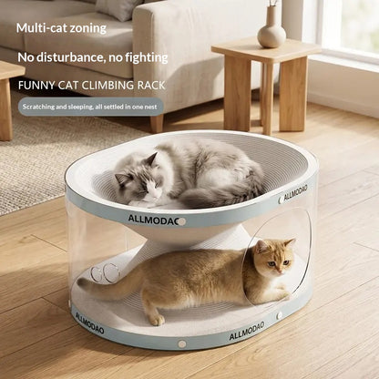 All-in-one No-installation Cat Scratcher Tunnel Toy