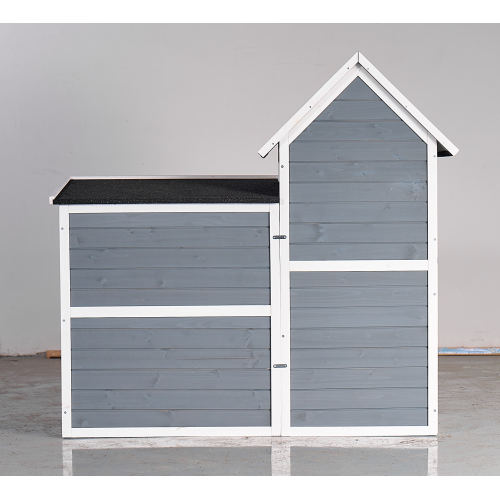 Large Outdoor Chicken Coop Cage Weatherproof 2-Story Chicken Coop  Rabbit Hutch, Wooden Indoor Outdoor Pet House With No-Leak Tray, Waterproof Roof  Pull-Out Tray 50.98 Lx 48.23 H, Grey, Blue