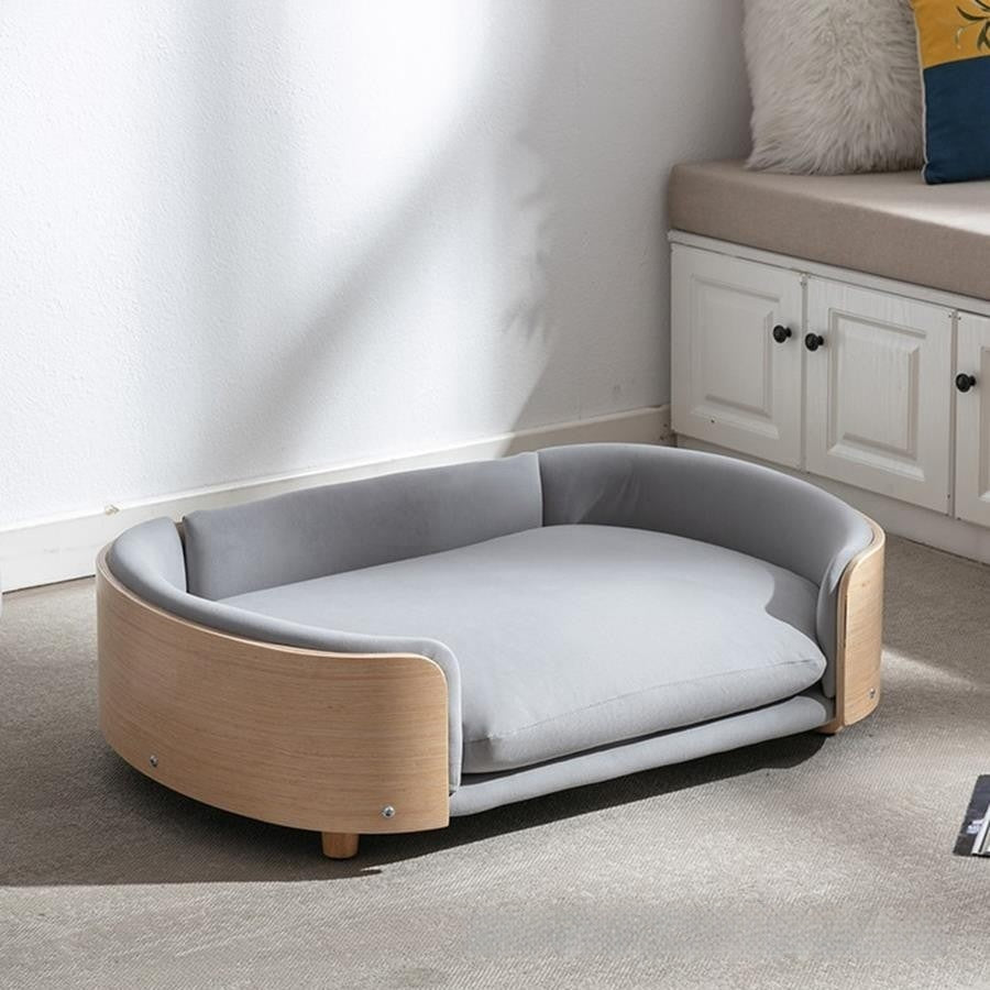 Simple Cat Bed Wooden Sofa-bed Style