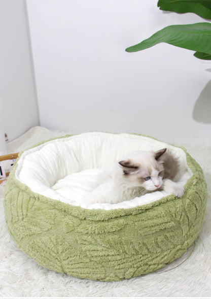 Cat Accessories Bed Round Soft And Warm Cat Nest Bed Pet Supplies Dog Beds For Medium Small Dogs Thickened Plush Cat House Mat