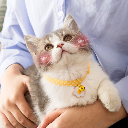 Cat Collar with Bell Pendant Small Dogs Bow Tie Pet Girl Teacup Chihuahua Yorkie Clothes Costume Outfits Accessories...