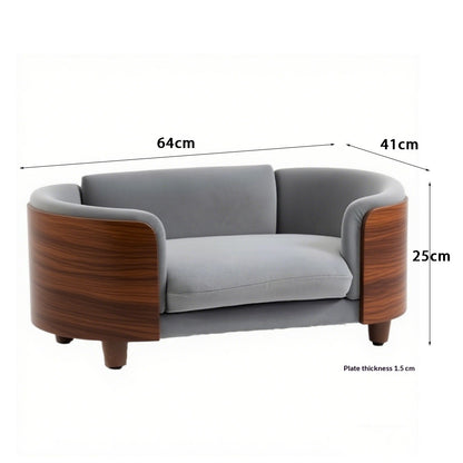 Simple Cat Bed Wooden Sofa-bed Style