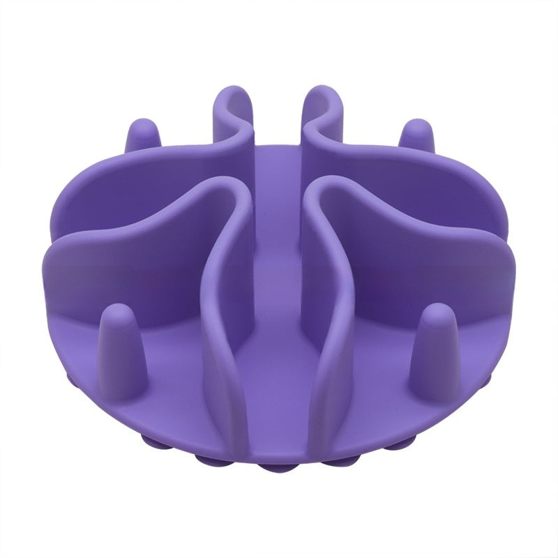 Silicone Pet Dog Snack Pad Round Supplies Slow Food Suction Cup Bathroom Licking Plate