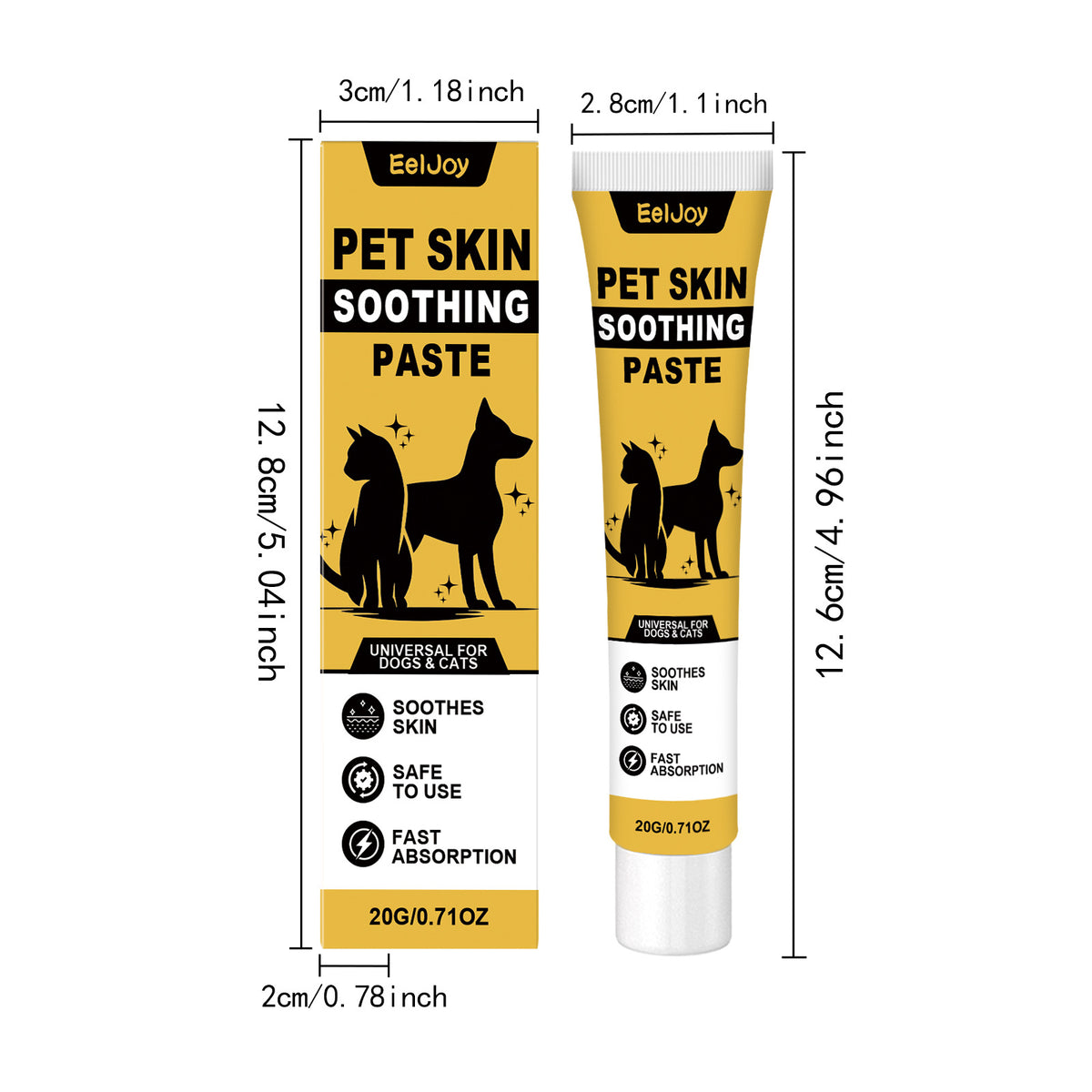 Eeljoy Pet Skin Care Cream Gentle Formula With A Fine Texture To Care For The Skin Of Dogs And Cats For Daily Care