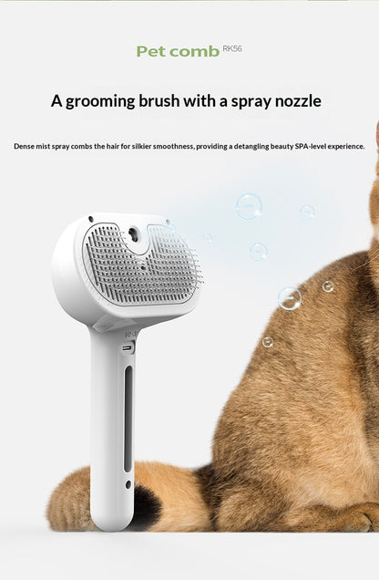 Pet Spray Comb Pin Brush Cat Grooming Comb For Removing Fur And Detangling Knots