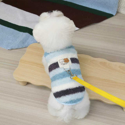 Pet Clothes for Small and Medium-Sized Dogs in Autumn and Winter, Cute Little Bear Cloth Label Teddy Bichon Frise...