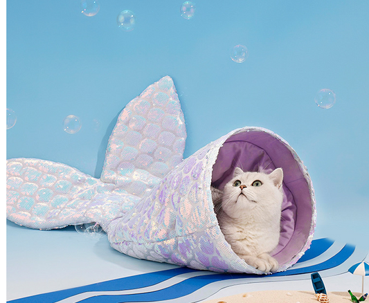 Mermaid Cat Nest Winter Warm Three-dimensional