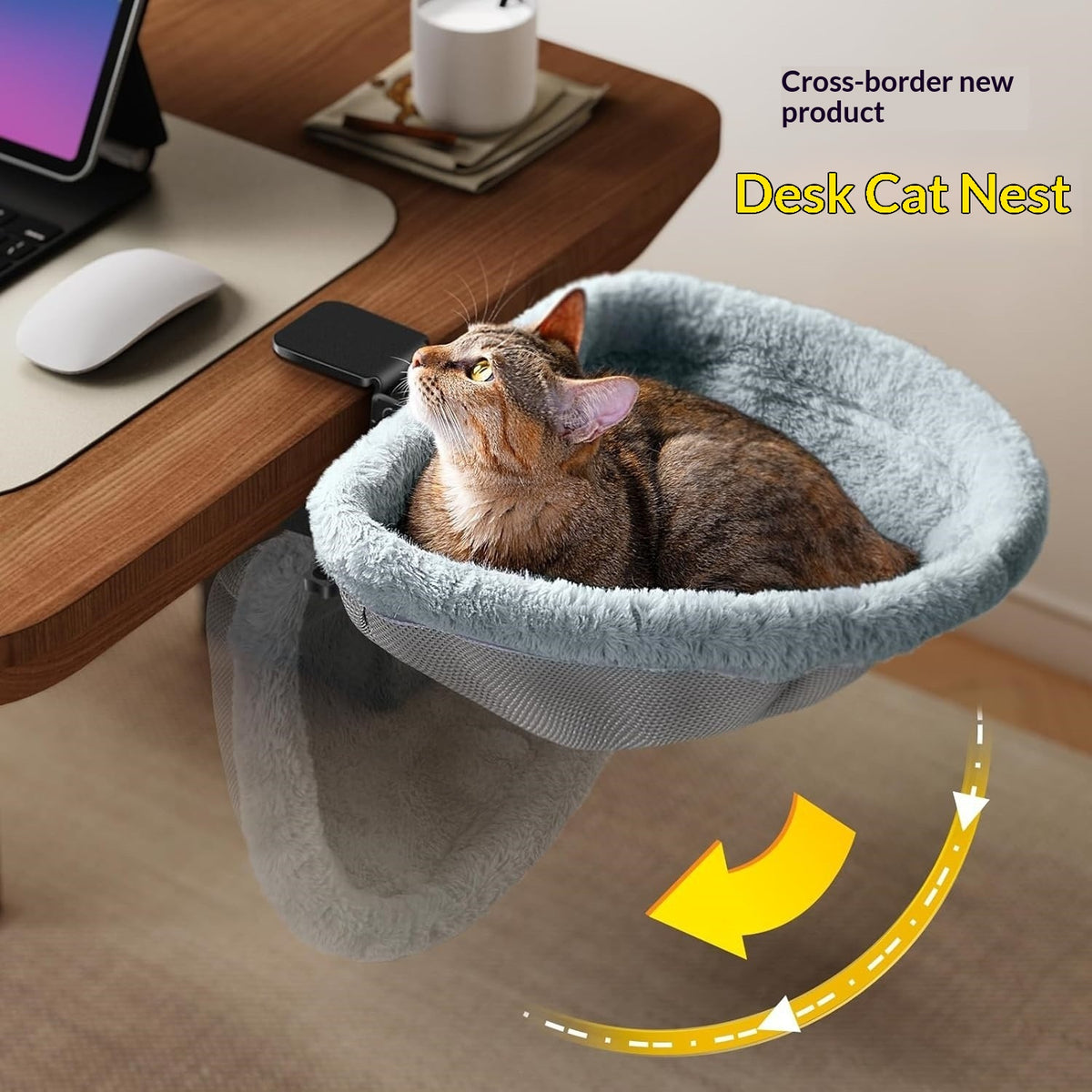 The Desk Cat Bed Can Serve As A Substitute For A Cats Desk