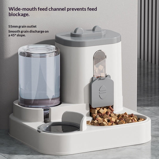 Pet Drinking And Feeding Station With Automatic Water Circulation