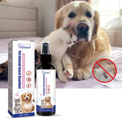 Yegbong Pet Flea Spray Cat And Dog Skin Cleaning External Lice And Tick Removal Spray