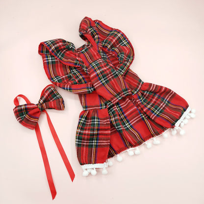 Universal Pet Christmas Skirt Cat Clothing