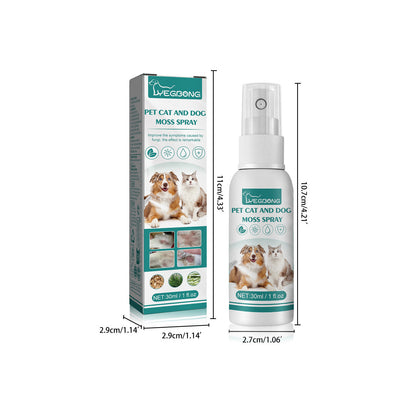 Yegbong Pet Cat And Dog Spray To Remove Mites, Relieve Skin Mites, Clean And Care For Pets, Anti-Itch Spray