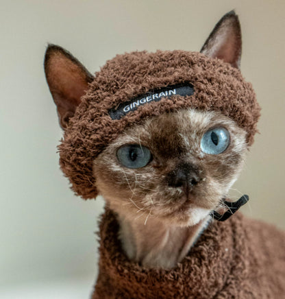 Winter Warm Pet Hat Plush Headwear