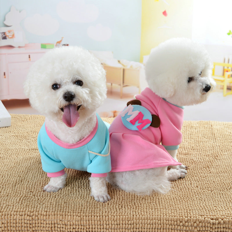 Autumn And Winter Cute Fleece Pet Dress Sweater