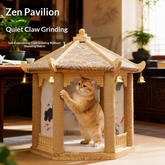 Jute-rope Cat Tree And Bed Comboscratch-resistant And Minimal Shedding
