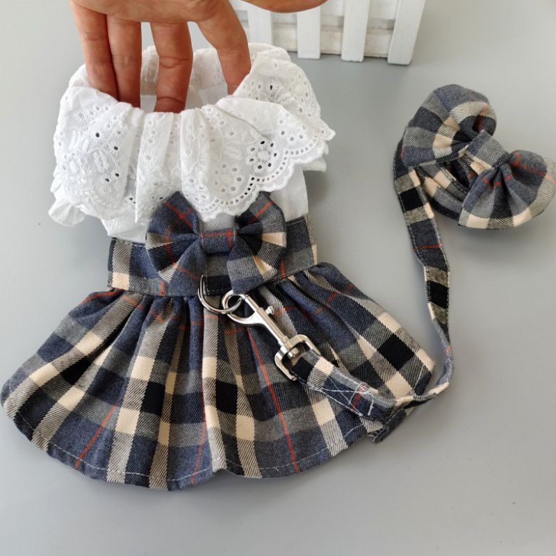 Chest Strap Drawstring Thin Princess Dress Clothes - Pet Clothing