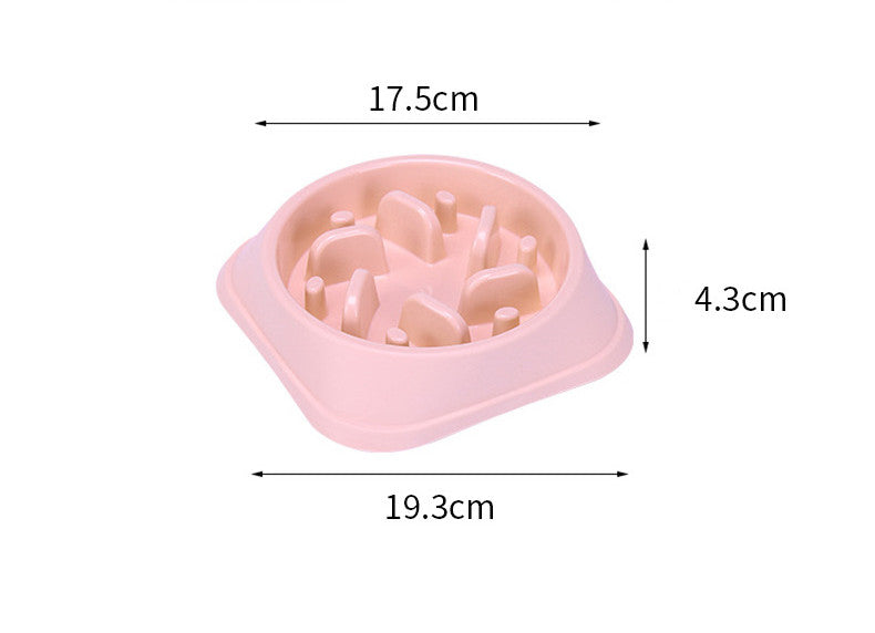 Food bowl slow food pet bowl anti-choking bowl