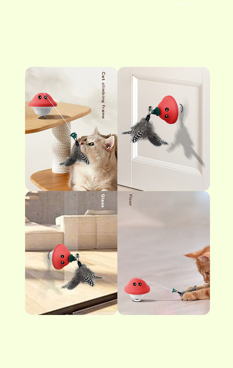 Cat Wand Suction Cup Pet Movement Playing Toy Cat Wand Toys Retractable Cat Teaser Cat Toys Cat Exercise Toys For Indoor Kittens