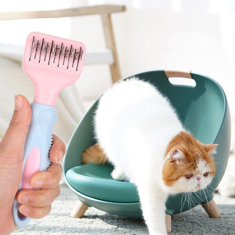Dog Comb Stainless Steel Knot Knife Cat Brush Massage Dog Brush Pet Grooming Dogs Hair Knife Comb Cleaning Tools Pet...