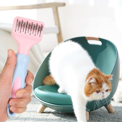 Dog Comb Stainless Steel Knot Knife Cat Brush Massage Dog Brush Pet Grooming Dogs Hair Knife Comb Cleaning Tools Pet...