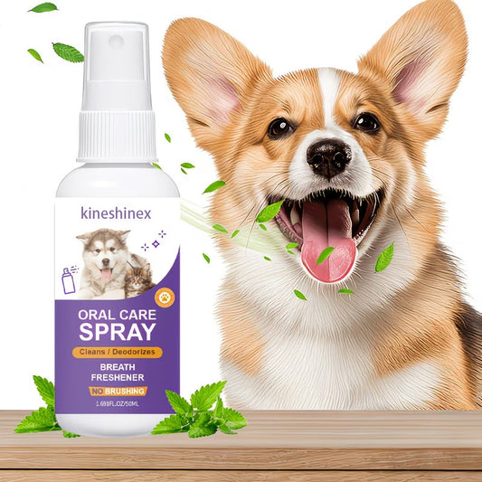 Pet Dental Care Spray For Fresh Breath Removing Bad Odor And Tartar