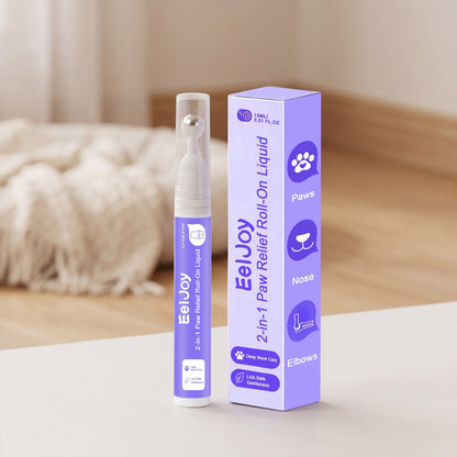 Eeljoy Pet Paw And Nose Care Roll-On Liquid Moisturizing And Refreshing Care For Dogs And Cats' Paws And Nose, Non-Sticky