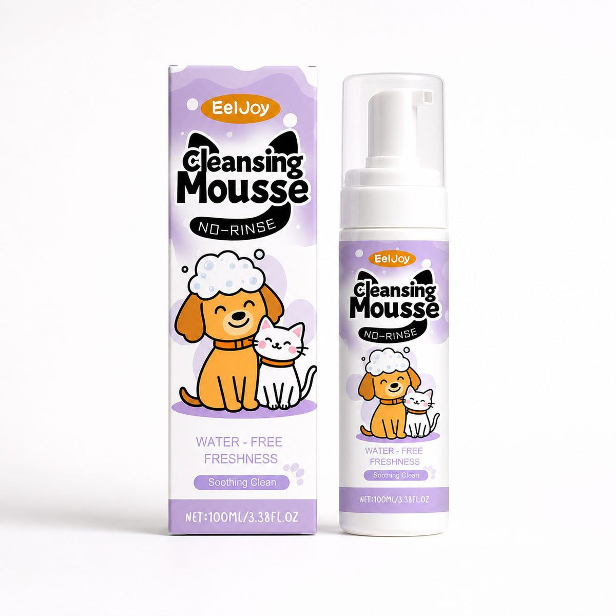 EELJOY No-Rinse Pet Face Cleansing Mousse, 100 ml